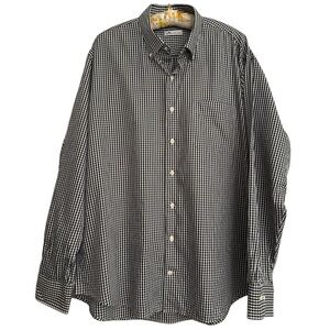 Peter Millar Button Down Gingham Mens XL Cotton Silk Blend Career Quiet Luxury‎
